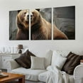 thumbnail image 2 of Nawypu Bear Canvas prints Wall Art Photography Poster Printing Living room Bedroom Pictures Wall Decoration 12''x16''X3 Panels, 2 of 4