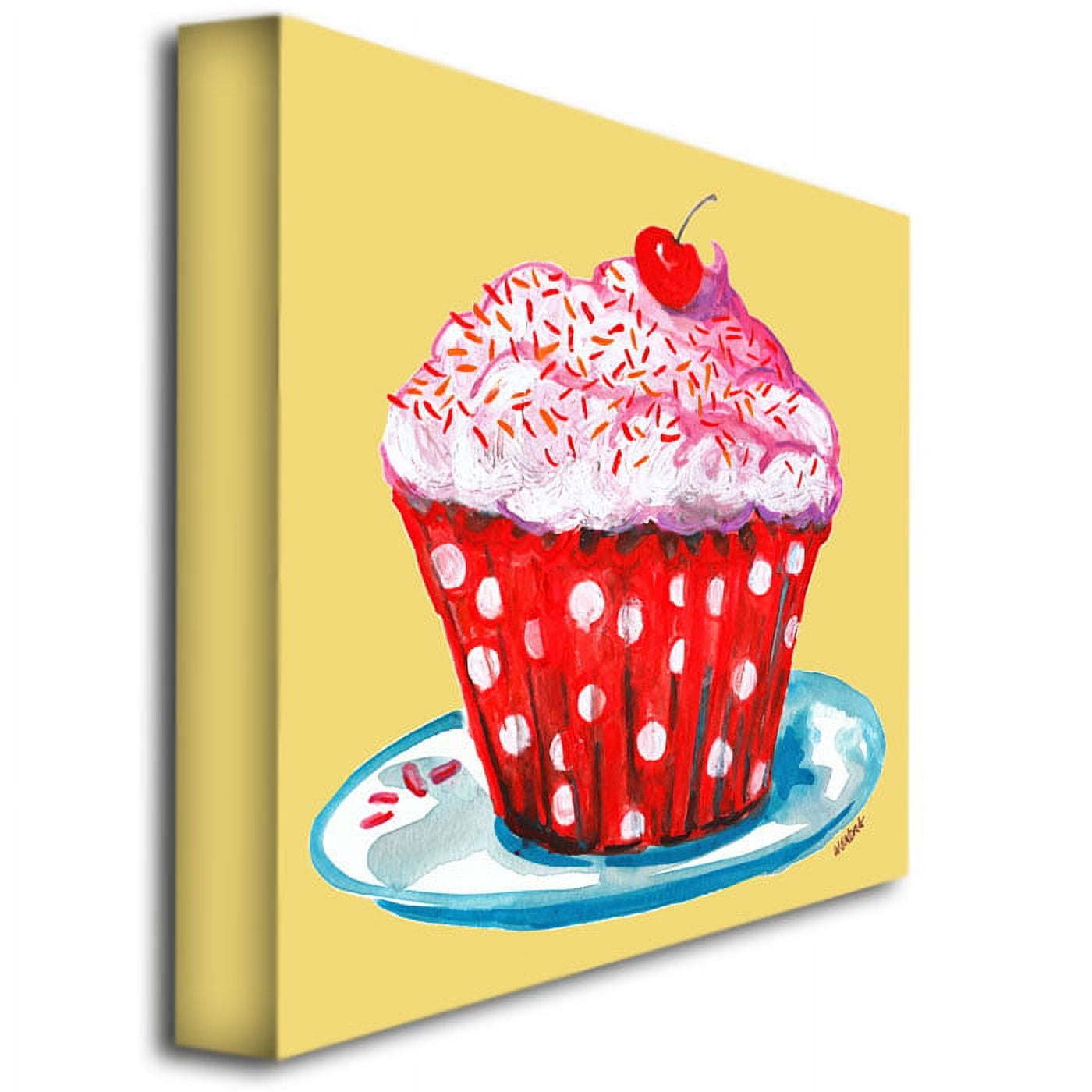 Trademark Fine Art "Cupcake" Canvas Art by Wendra