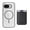 Black, variant on For Google Pixel 10 /10 Pro Magnetic Clear Wallet Phone Case,Magnetic Detachable Card Holder,Compatible with Mag-Safe,Military-Grade Protection,Shockproof Transparent Thin Fit Phone Case,Desertgold