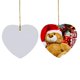 thumbnail image 4 of Prosub sublimación adornos navideños PBT plástico personalizado DIY foto sublimación espacios en blanco adorno colgante de Navidad, 4 of 4