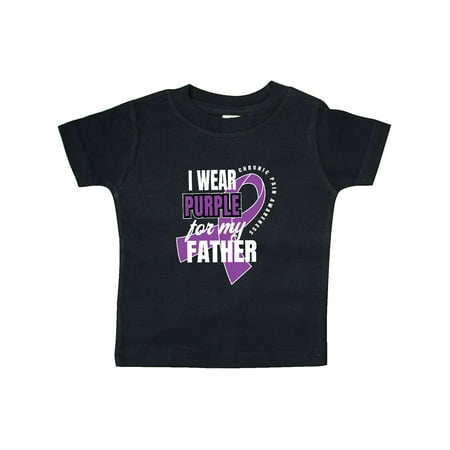 

Inktastic Chronic Pain I Wear Purple For My Father Gift Baby Boy or Baby Girl T-Shirt