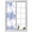Blue, variant on Eucalyptus Green Window Privacy Film, Gradient Leaves Retro Watercolor Plant Static Cling UV Sun Blocking Heat Control Window Tint, Non-Adhesive One Way Windows Privacy Cover 17.7''x39.3''