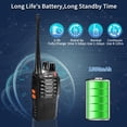 thumbnail image 3 of Walkie Talkies MaxTalker MT-8S de largo alcance, paquete de 6 con accesorios, 3 of 9