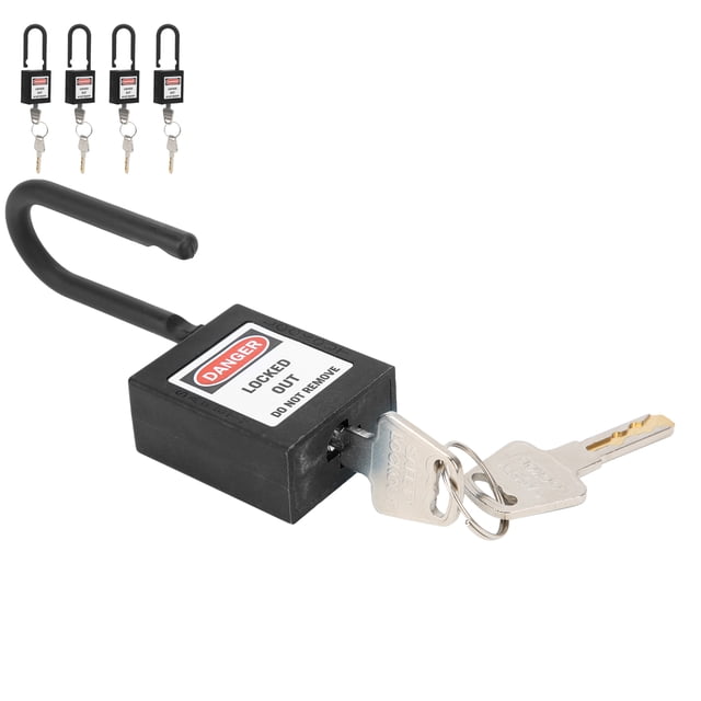 Lockout Tagout Lock, Lockout Lock 5Set 38mm for Hospitals for Factories Blue,Black