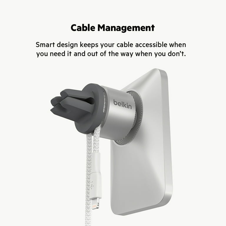  Belkin MagSafe Compatible Car Phone Magnetic Charging Air Vent  Mount - Air Vent Phone Holder and Charger for iPhone 14, 13, and 12, Pro,  Pro Max, Mini (Power Supply Sold Separately) 