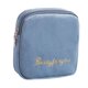 thumbnail image 5 of Bolsa de almacenamiento de toallas sanitarias Flocado Regalo para el primer período Fácil de usar Portátil para el período azul, 5 of 9