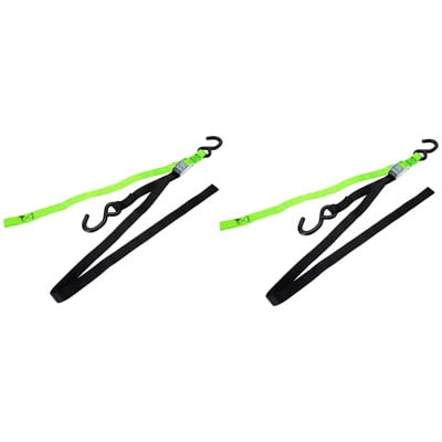Progrip Soft-Grip Tie Downs w/Soft Hook Black/Green