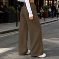 thumbnail image 5 of Kychelot Women's Wide Leg Sweatpants Drawstring Elastic Waist Fleece Lined Pants Loose Full Length Pants, 5 of 7