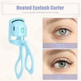 thumbnail image 2 of Heated Eyelash Curler Rechargeable Eyelash Curler Hot Eyelash Curlers for Curl Natural Eyelashes Blue, 2 of 6