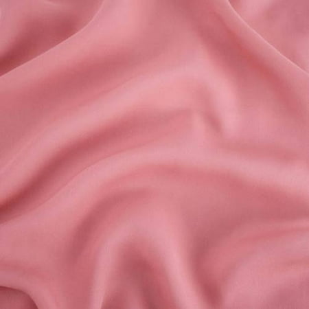 - Pink Silk Georgette, Fabric By the Yard
