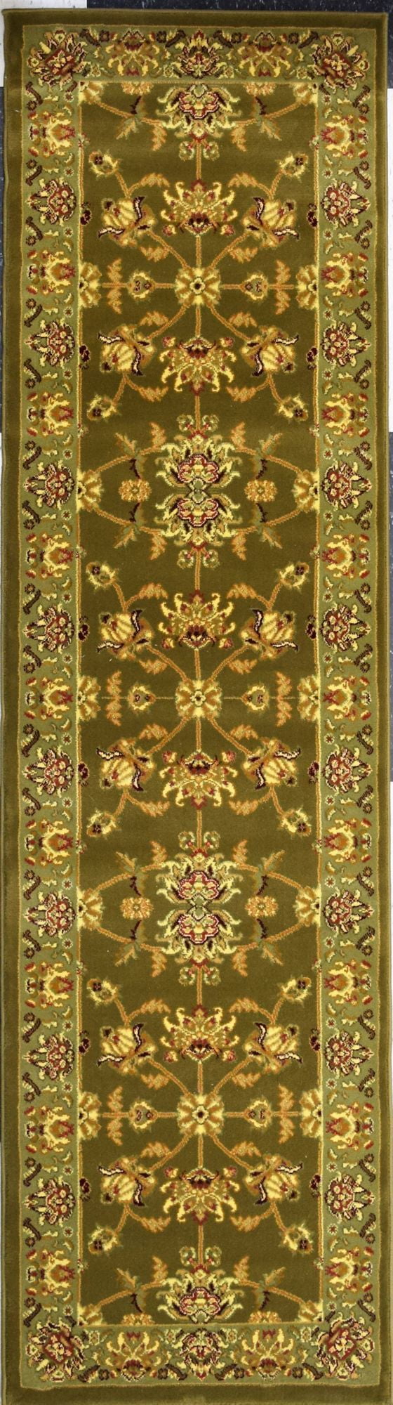 Rugs America Vista 342-MOS Kashan Moss Oriental Traditional Green Area Rug, 2'3"x7'10"