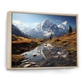 thumbnail image 2 of Designart "Majestic Peaks in Scenic Splendor" Landscapes Floater Framed Canvas Art Print, 2 of 7