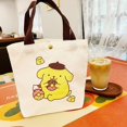 thumbnail image 1 of Bolsos de hombro de Hello Kitty para mujer, bolso de lona impermeable con dibujos animados Sanrio, con bolsillo interior con cremallera, regalo de cumpleaños para niñas, novedad de 2023, 1 of 2
