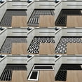 thumbnail image 2 of 2Pcs Rectangle Non-slip Soft Floor Mat Water Absorbing Rug for Home Bathroom Kitchen black and white plus 2pcs 40X60CM+40X120CM, 2 of 8