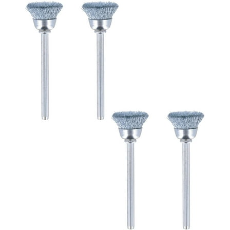 Dremel Genuine OEM Replacement 3/4" Steel Brushes, 4 Pack, 442-02-2PK