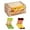 Sandwich-2Pic-Men-B, variant on Funny Sushi Socks Box for Men Teens Novelty Food Socks Funky Cool Crazy Socks Gifts Ideas Father's Day Birthday Valentine Christmas Gift (M 2 pairs)