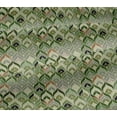 thumbnail image 5 of oneOone Cotton Jersey Green Fabric Abstracts Craft Projects Decor Fabric Printed By The Yard 58 Inch Wide, 5 of 5