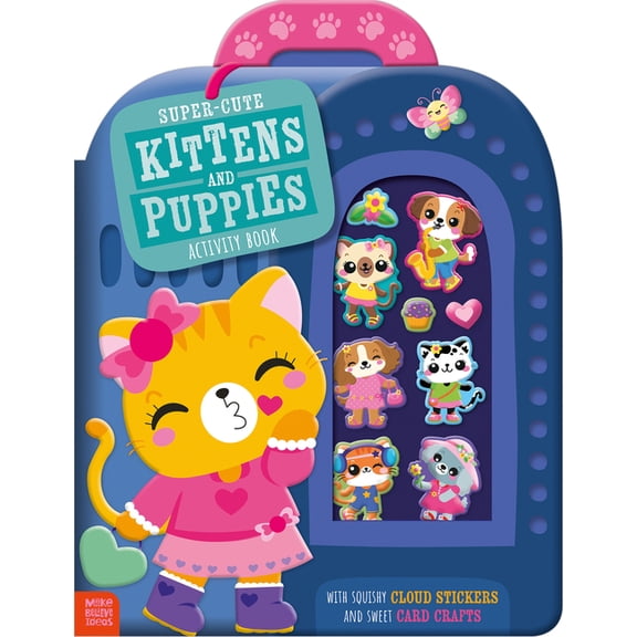 Super-Cute Kittens and Puppies Activity Book, (Paperback)