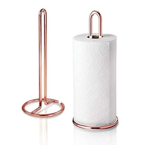 Rose Gold Paper Towel Holder Countertop Kitchen Towel Holders Stainless Steel Paper Towel Holders Copper Paper Towel Holder For Kitchen Kitchen Paper Towel Holder Stainless Steel Walmart Com Walmart Com