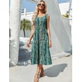 thumbnail image 3 of Zeagoo Flowy Summer Dresses for Women Floral Midi A-Line Casual Dress Sleeveless Beach Tshirt Sundresses with Pockets, 3 of 6