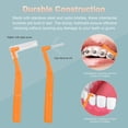 thumbnail image 3 of L-Shaped Interdental Brush Set 5PCS Dental Floss Picks Plaque Remover Teeth Cleaning Brush Tooth Gap Cleaner for Orthodontic Care and Oral Hygiene, 3 of 5