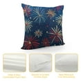 thumbnail image 4 of Creowell 4th of July Throw Pillow Covers Patriotic Stars Fireworks Decorative Pillows Cushion Case Poppy Leaves Pillowcases Independence DayThrow Pillows for Sofa Bedroom Garden Decor White, 4 of 5