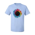 thumbnail image 2 of Wild Bobby, Colorful Tie Dye Sunflower Womens, Streetwear, Men's Graphic Tees, Light Blue, Medium, 2 of 3