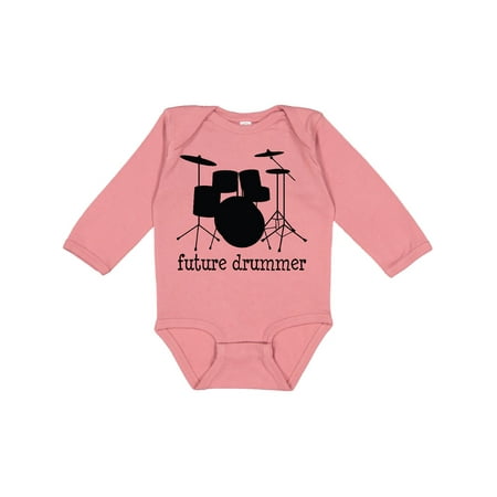 

Inktastic Future Drummer Gift Baby Boy or Baby Girl Long Sleeve Bodysuit