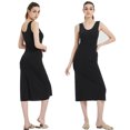 thumbnail image 6 of Plus Size Full Slips Dresses For Women Thin Seamless Ice Silk Summer Petticoat Underskirt Dress Sleeveless Inner Vest Dress 5XL, 6 of 7