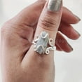 thumbnail image 3 of Natural Labradorite Ring, Rough Labra Gemstone Ring, Birthstone, Hippie Wire Ring, 925 Sterling Silver, Womens Ring, Christmas, Thanksgiving, Handmade, Statement Jewelry, Rough Gemstone Jewelry, 3 of 5
