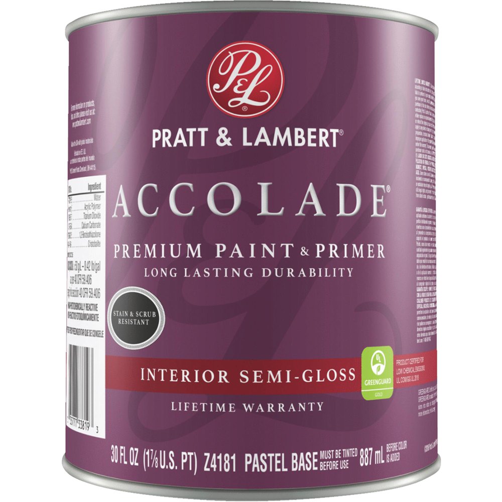 Pratt & Lambert Accolade Premium 100 Acrylic Paint&Primer SemiGloss