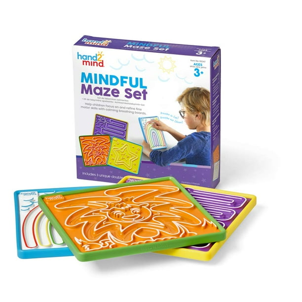 Maze Boards hand2mind Mindful para niños, alivio de la ansiedad