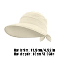 thumbnail image 4 of Women's Summer Hat Removable Cap Top with Zipper Empty Top Hat Cycilng Anti-UV Sun Hats Ladies Foldable Big Brim Hat Visor Caps, 4 of 4