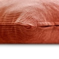 thumbnail image 3 of Rust Decorative Throw Pillow Covers 18"x18" | Modern Velvet Cushion Cover Striped | Ribbed Corduroy Velvet Pillowcases for Couch, Sofa Bedroom & Living Room, Modern Home Décor - Rust Cords, 3 of 11