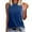 Blue, variant on Women's Casual Camisole Tank Top Pure Color Basic Strap Sleeveless Undershirt for Home Wear Summer Comfortable Soft Breathable Extra Long Tops for Layering Womens 3x Tops Womens Spaghetti Strap