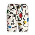 thumbnail image 3 of Yiaed Aabstract Eyes for Men's Soft Sleep Pajama Short Lounging Pajama Shorts-4X-Large, 3 of 8