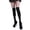 Black, variant on PMVFHDE Over the Knee Socks for Women Solid Color Daily Casual Long Socks