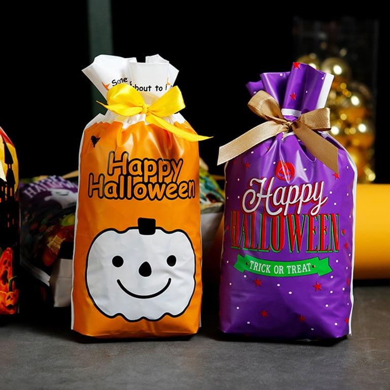 Haunted House Cookie Bag - 50 Count, Halloween Treat Bags For Parties & Trick-or-Treat