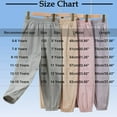 thumbnail image 2 of Ohufall Children's Mosquito Repellent Pants Fashion Casual Solid Color Elastic Waist Harem Pants Lightweight Breathable Outdoor Sport Trousers, 5-15 Years, 2 of 4