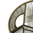 thumbnail image 6 of Christopher Knight Home Modern 28.5" Outdoor Faux Wicker Bar Stools, Metal Frame, Green, Set of 2, 6 of 9
