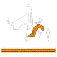 thumbnail image 3 of For 09-14 Cube Front Splash Shield Inner Fender Liner Panel Right Passenger Side, 3 of 4