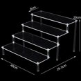 thumbnail image 1 of 1-5 Tier Clear Acrylic Display Stand for Organizer Amiibo Funko POP Figures Display Riser Perfume Decoration and Cupcake Shelf, 1 of 7