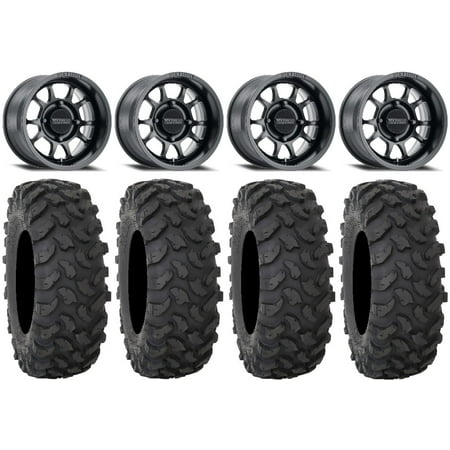 Method 409 15 Black (5+2) Wheels 35 XTR370 Tires Polaris RZR XP 1000 / PRO XP / Ranger XP 900/1000