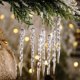 thumbnail image 5 of Decoración acrílica Copos de nieve de Navidad 41 piezas Decoraciones para árboles de Navidad copos de nieve en decoraciones de cristal transparente con accesorios de línea de cristal esquí esquí Gafas de esquí, 5 of 5