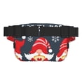 thumbnail image 2 of Hirioo Three Cute Christmas Gnomes for Double Layer Waist Bag Adjustable Fanny Pack For Travel Running Hiking, 2 of 9