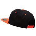 thumbnail image 3 of Smile Face Embroidered Two Tone Cap - Neon Orange OSFM, 3 of 5