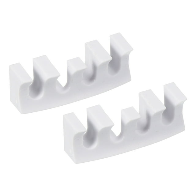 Uxcell Adaptateur d'Écarteur de Charge de Raquette de Badminton Outil de Machine à Enfiler, Blanc 2 Pcs