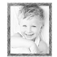 thumbnail image 2 of ArtToFrames 18" x 22" Hammered Steel Metallic Picture Frame, 18x22 inch Silver Wood Poster Frame (WOM-5264),  Pack, 2 of 7