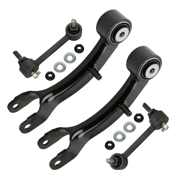 Detroit Axle - Rear Upper Control Arms   Sway Bars Suspension Kit Replacement for 2014 2015 2016 2017 Jeep Cherokee - 4pc Set