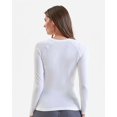 thumbnail image 3 of Onna NN370 Women's Unstoppable Long Sleeve Fresh Underscrub Base Layer-White-3XL, 3 of 4